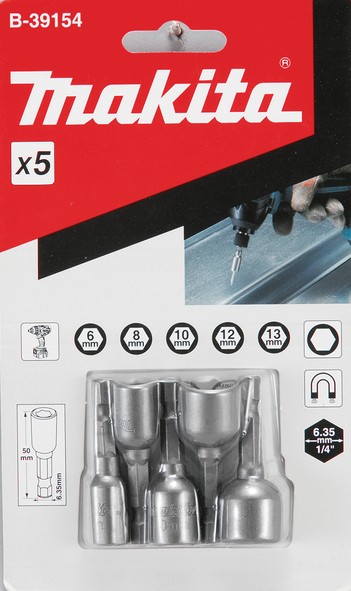 MAKITA set nasadnih ključeva 6-13mm B-39154 MPP